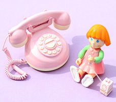 스위머 핑크 전화기
